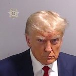 Trump Mugshot Scowl