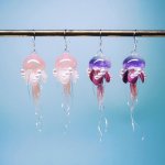 mini jellyfish earrings