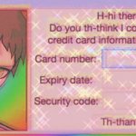 Hajime credit card info