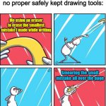 *Facepalm* | Average day in a household with no proper safely kept drawing tools:; Me using an eraser to erase the smallest mistake I made while writing; Smearing the small mistake all over the page | image tagged in buff doge vs cheems | made w/ Imgflip meme maker