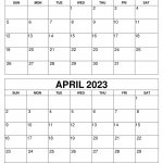 March-April 2023 Calendar 3