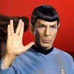 Spock Giving Vulcan Salute