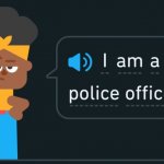 Police officer Duolingo