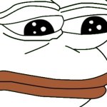 Sad Pepe  Frog Face png