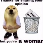 But you’re a woman template