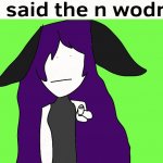 He said the n wodr
