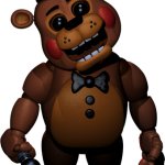 Toy Freddy Laze White And Black Eyes