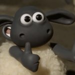 Thumbs up sheep meme