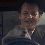Bill Murray with groundhog GIF Template