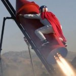 Big red rocket | The amazon prime delivery guy when you order something at 11:59 PM: | image tagged in big red rocket | made w/ Imgflip meme maker