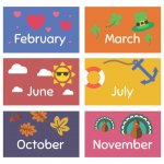 Months of the year calendar