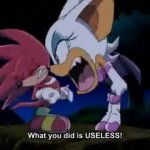 rouge yelling at knucklesw