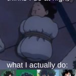 I CANT FIND THE ChurchOfMineta STREAM :,< | what my mom thinks I do at night; what I actually do:; I just look at this boy all night.. | image tagged in mineata sleep | made w/ Imgflip meme maker
