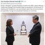 Harris meets Xi