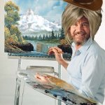 New Haircuts | image tagged in bob ross meme | made w/ Imgflip meme maker