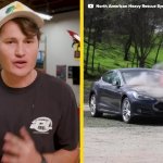 Burning Tesla JPP car electric lithium GIF Template