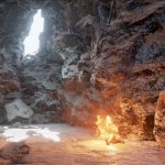 Cave fire