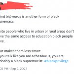 Did they imply that white people are dumb?