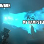 relatable | MY MICROWAVE; MY HAMPSTER | image tagged in titan cameraman | made w/ Imgflip meme maker