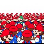 Mario clones look at luigi