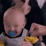 Will Ferrell punching baby meme