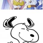 Snoopy is a huge fan of Angemon and Angewomon | image tagged in snoopy's happy dance | made w/ Imgflip meme maker