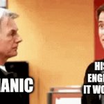 How the mechanic fixes his car engine | HIS CAR'S ENGINE WHEN IT WON'T START; MECHANIC | image tagged in gifs,cars | made w/ Imgflip video-to-gif maker