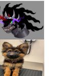 King Sombra and cute puppy