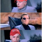 DR. EVIL MAGA HAT & NO. 2, THREE PANEL