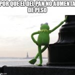 rana rene | POR QUE EL DEL PAN NO AUMENTA
DE PESO | image tagged in rana rene | made w/ Imgflip meme maker