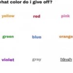 what color do i give off blank