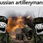 Russian artillerymans