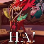 Ha! No. | FRIENDS: STOP KILLING OFF CHARACTERS FOR THE SAKE OF PLOT. 
ME: | image tagged in gifs,hazbin hotel,alastor hazbin hotel | made w/ Imgflip video-to-gif maker