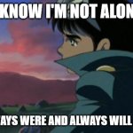 Forever a Lonely Puppet | I KNOW I'M NOT ALONE; BUT I ALWAYS WERE AND ALWAYS WILL BE LONELY | image tagged in jiro in the woods,kikaider,shotaro ishinomori,android kikaider,harvey street kids,harvey girls forever | made w/ Imgflip meme maker