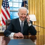 Biden on Phone