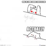 Straight up facts period | WHAT WE THINK SCHOOL FLIGHTS BE LIKE; ACTUALLY | image tagged in bongo cat strong,fight | made w/ Imgflip meme maker