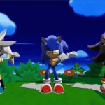 sonic shadow and silver dancing GIF Template