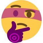 Melone think emoji