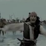Jack Sparrow running GIF Template