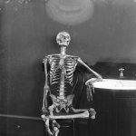 A | "THE DOCTOR WILL BE HERE SOON!"; ME 20 MINUTES LATER: | image tagged in sitting skeleton | made w/ Imgflip meme maker