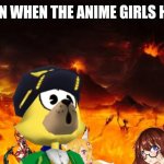 Hell | TOONTOWN WHEN THE ANIME GIRLS HAVE CAME | image tagged in hell,toontown,hell no,anime | made w/ Imgflip meme maker