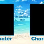 Character Has Beach Sex With Character