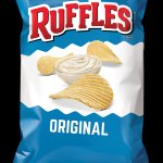 Ruffles chips template