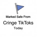 TikTok is cringe | Cringe TikToks | image tagged in memes,marked safe from | made w/ Imgflip meme maker