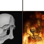 Skeleton meme