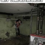 True story | ME COMING OUT OF MY ROOM WHEN MY MOM SAYS "COME SEE THE GUESTS" | image tagged in basement mickey | made w/ Imgflip meme maker