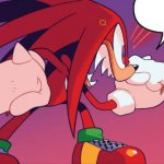 knuckles yell meme