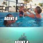 please nintendo agent 4 in side order | AGENT 3; AGENT 8; AGENT 4 | image tagged in mother ignoring kid drowning | made w/ Imgflip meme maker