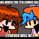 :O | TF2 FANS WHEN THE 7TH COMIC RELEASES; (IT NEVER WILL NI-) | image tagged in tags | made w/ Imgflip meme maker