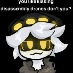 you like kissing disassembly drones don't you?